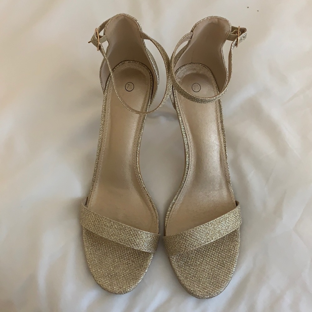 Glitter Gold Heels